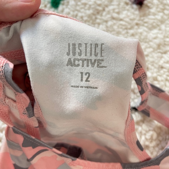 Justice Active Matching Sports Bra and Shorts Set (S Girl’s L/12) - Picture 8 of 9